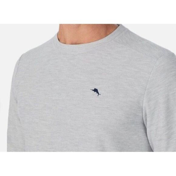 TOMMY BAHAMA Mens 2-piece Relaxed Fit Lounge Set Sz M Blue Gray Soft Pajamas NWT - Picture 3 of 11